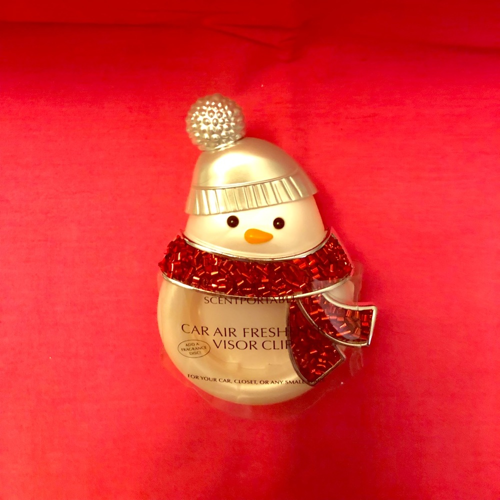 Snowman Scent-portable Car Clip